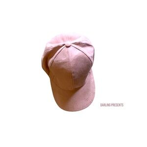 Suede Snap Back Cap Women Color Light Pink Size OS